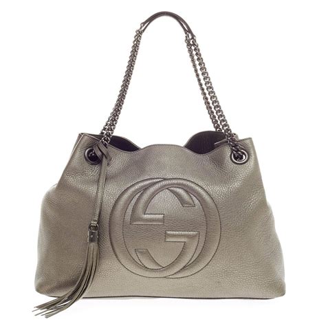 gucci leather bag with chain strap|gucci handbags shoulder strap.